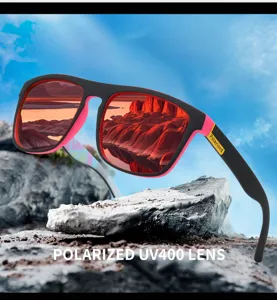 Outdoor Radfahren polarisierte Sonnenbrille für Herren, UV400 Retro Sport Sonnenbrille.
