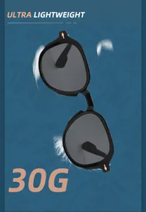 Stylish retro vintage sunglasses for men and women, ultra lightweight design with 30g weight.