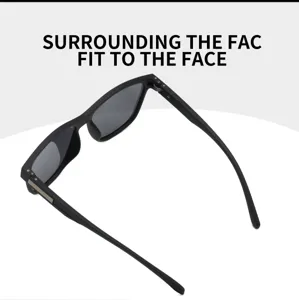 Polarized sunglasses for outdoor driving, cycling, and fishing with comfortable spring temples.
