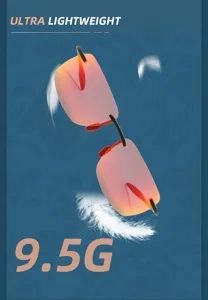 Occhiali da sole polarizzati senza montatura ultra leggeri con lenti stumate per ciclismo pesca.
