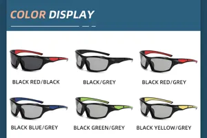 Affichage des variantes de couleur de lunettes de soleil polarisées sportives.