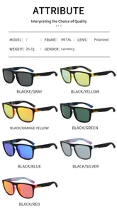 Herren polarisierte Sonnenbrille mit Metallrahmen und vielen Farben für Outdoor Sport.