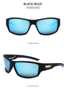 Outdoor polarized sports sunglasses for men and women, windproof riding and driving eyewear.