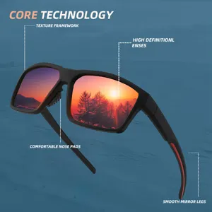 Occhiali da sole da ciclismo all'aperto da uomo pesca UV400 lenti polarizzate