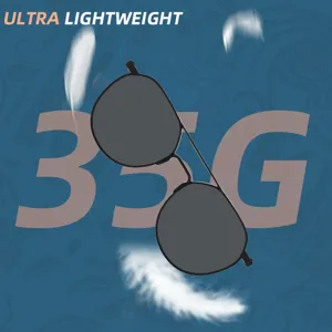Lightweight metal polarized sunglasses for outdoor driving, fishing and sports activities.