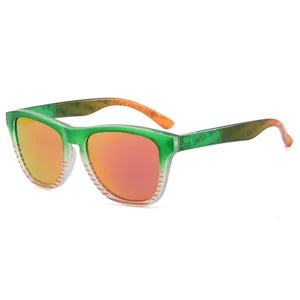2026 Coupe du Monde Lunettes de Soleil Polarisées Cadre Dégradé Vert Miroir Mode Plage