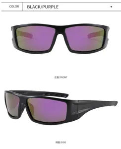 Lunettes de soleil polarisées transfrontalières cadre carré sport en plein air cyclisme UV