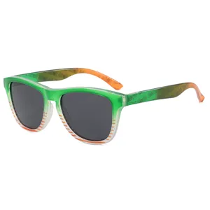2026 Nouvelles Lunettes de Soleil Polarisées Dégradé Vert Orange Mode Sport Course Plein Air