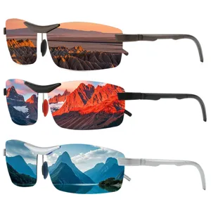 Unisex Outdoor Polarisiert Sonnenbrille UV400 Fahren Angeln Metallrahmen Mode Sonnenbrille Für Damen Und Herren