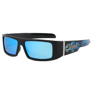 Men women polarized sunglasses retro motorcycle outdoor sports driving shades cool black blue