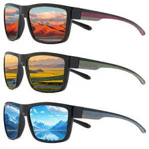 Unisex Polarized Sports Sunglasses UV400 Protection Square Driving Sun Glasses For Men Women Outdoor Fishing Eyewear