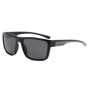 Men women polarized sunglasses outdoor driving uv protection black square frame sun glasses