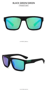 Polarized sunglasses with large frame and UV protection, ideal for outdoor cycling and driving.
