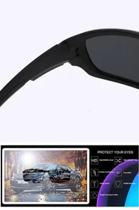 Polarized sports cycling sunglasses for outdoor fishing and driving. UV400 protection.