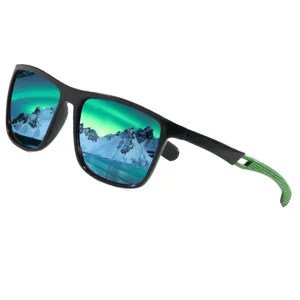Polarized sports sunglasses for outdoor cycling and mountaineering with UV protection.