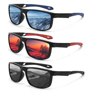 Unisex Outdoor Sports Polarized Sunglasses Square Frame Cycling Fishing Climbing UV Protection Sun Glasses