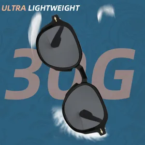 Fashionable retro round sunglasses for men and women, ultra-lightweight design for daily wear.