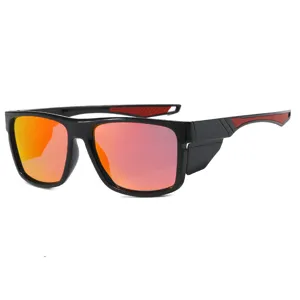 Occhiali da Sole Polarizzati Tattici Uomo Antivento Pesca Esterno UV400 Retro Occhiali
