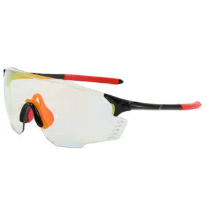 Cycling sunglasses windproof sports eyewear photochromic lenses for mountain biking.