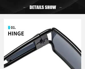 Sunglasses metal hinge detail close-up showcasing durable construction and stylish black frame.