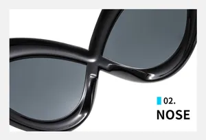 Future style exaggerated lines fashion sunglasses detail shot, unique Y2K avant-garde eyewear.