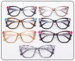 Katzenauge Blaulichtfilter Brille Damen TR Gestell modische Optik Brillenetui Detailansicht