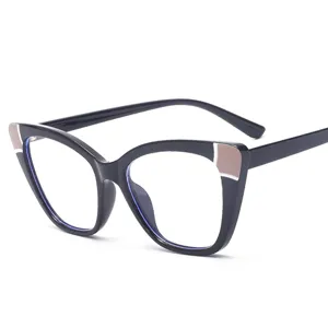 Damen Cat Eye Blaulichtfilter Brille TR90 Optische Brille Minimalistisch Mode Retro Klare Linse Computer Brillenrahmen