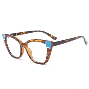 Damen Katzenauge Blaulichtfilter Brille stilvoller TR-Rahmen Schildpatt Optikgestell