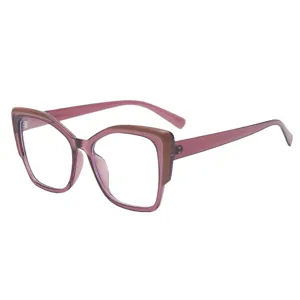 Modische Damen TR-Fassung Blaulichtfilter Brille quadratisch optischer Brillengestell