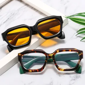 European style irregular polygonal small frame fashion sunglasses for women and men streetwear