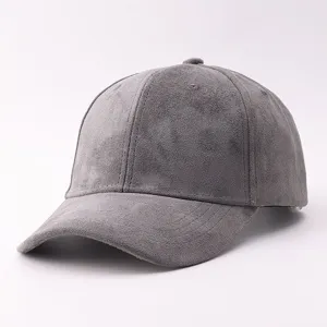 Casquette de Baseball en Suédine pour Hommes Femmes Couleur Unie Visière Courbée Chapeau Snapback Hiver Automne Chaud Coupe-vent Pare-soleil Sport Extérieur