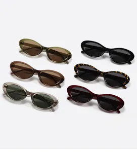 Retro cat-eye polarized sunglasses for women and men, UV protection TR90 sun glasses.