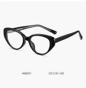 Retro Cat Eye TR90 Acetate Glasses Frame Women Men Anti-Blue Light Optical Myopia Eyeglasses Fashion Eyewear Frame