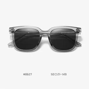 Korean style TR90 large frame sunglasses for women and men, UV protection polarized driving eyewear.