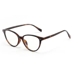 Femmes Chat Œil TR90 Monture Lunettes Optiques Vintage Anti Lumière Bleue