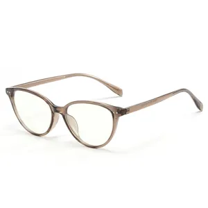 Femmes ultra léger TR90 œil de chat anti lumière bleue monture de lunettes rétro optique.
