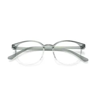 Stile coreano retro montatura occhiali luce blu TR90 grigio trasparente grande