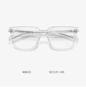 Clear TR90 optical glasses frame for men and women, stylish square anti-blue light eyewear.