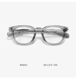Montature per occhiali trasparenti in TR90 da uomo e donna, occhiali trendy anti luce blu.