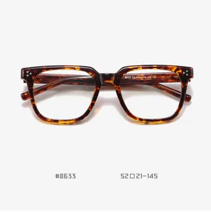 Vintage tortoise shell thick frame eyeglasses, stylish square optical frame for daily wear.