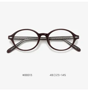 Vintage runde TR90 optische Brille Fassung für Damen und Herren Blaulichtfilter Brillengestell.