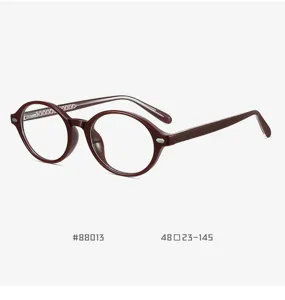 Klassischer runder TR90 Brillengestell, Vintage Blaulichtfilter Brille für den Alltag.