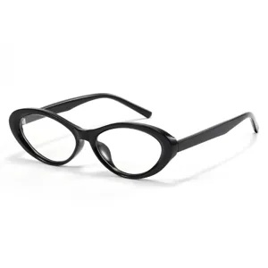 Montatura per occhiali da vista gatto neri eleganti da donna, retro montatura leggera.