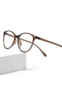 Occhiali rotondi eleganti in TR90 anti luce blu per uomo e donna montature ottiche trasparenti.