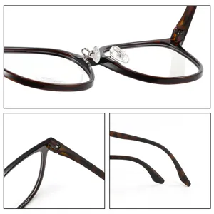 Unisex tortoise shell TR90 optical glasses frame, large retro prescription ready eyewear.