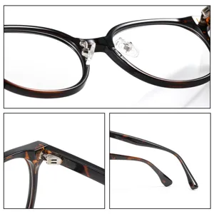 Retro Schildpatt runde Brillenmontierung, leichte optische Brille für den täglichen Gebrauch.