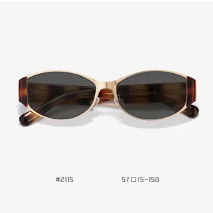 Women Retro Cat Eye Sunglasses TR90 Metal Frame Polarized UV400 Vintage Style Eyewear For Driving Fashion Outdoor