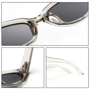 Unisex Retro Oval Sunglasses Korean Style TR90 Frame TAC Polarized Lenses Anti UV Stylish Eyewear For Men Women Street Snapshot