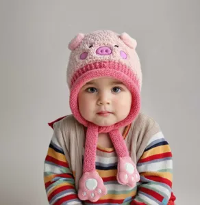 Schattige pluche winter baby oorklep muts dikke warme peuter muts voor kleine kinderen