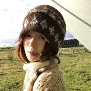 Bonnet en Tricot Jacquard Vintage pour Femmes Mélange de Cachemire de Mouton et Nylon Bonnet d'Hiver Chaud et Slouchy